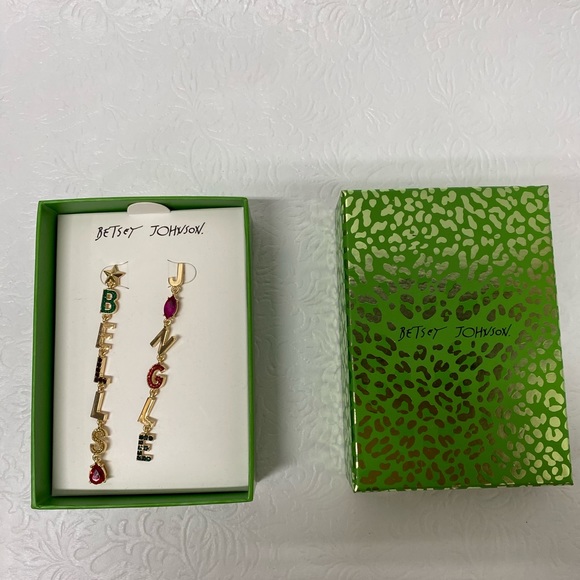 Betsey Johnson Jingle Bells Mismatched Earrings - Picture 4 of 4